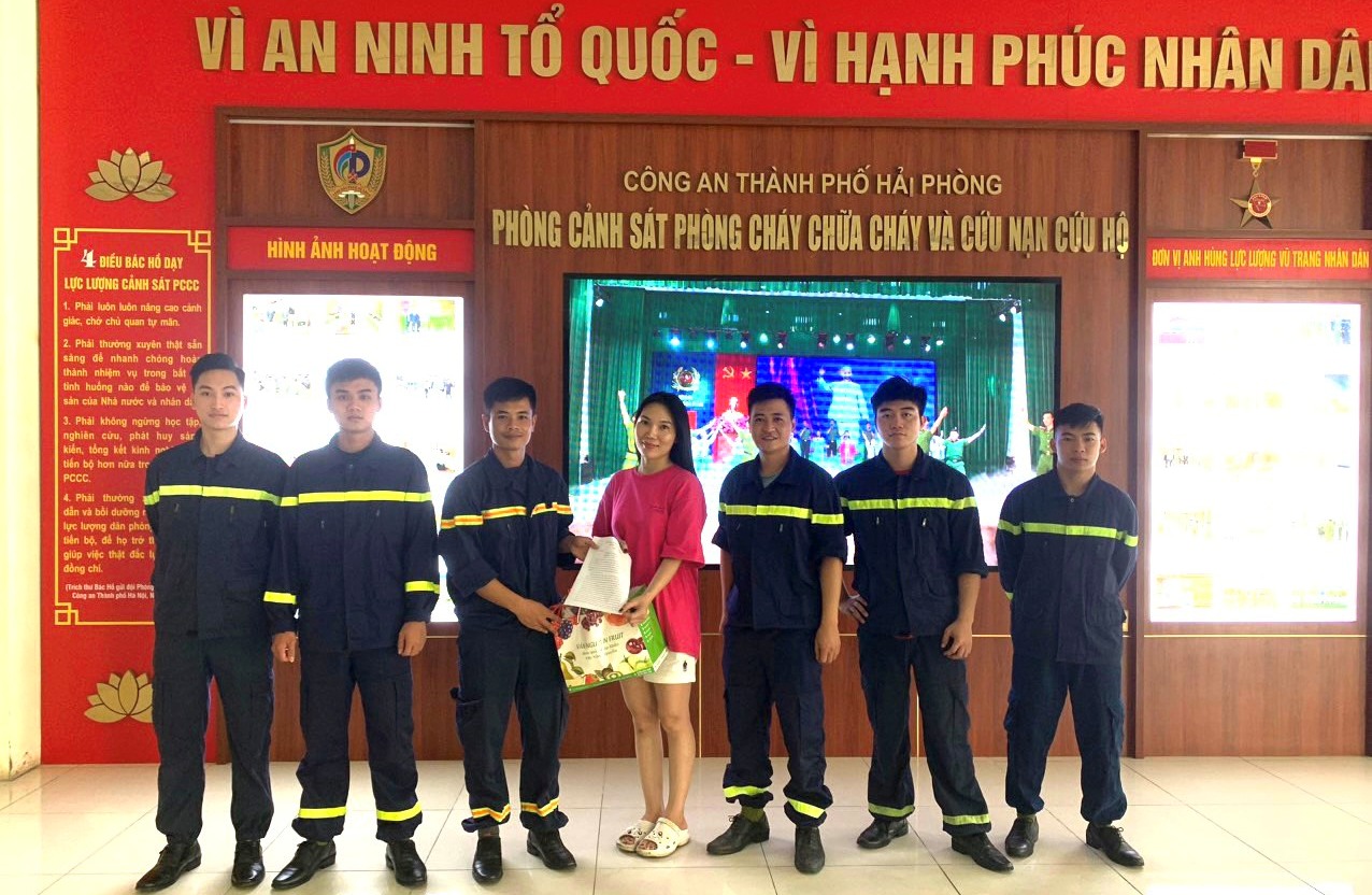 Người dân gửi thư cảm ơn Phòng Cảnh sát PCCC & CNCH - CATP Hải Phòng và Công an quận Lê Chân